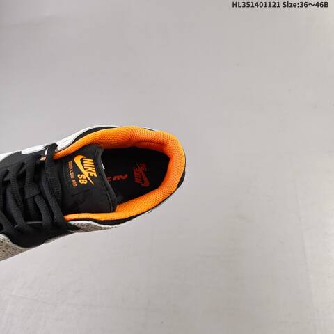 Nike SB Dunk Low Pro Black Orange White Grey EU 36-46 Skate Shoe - Unisex BS-63309