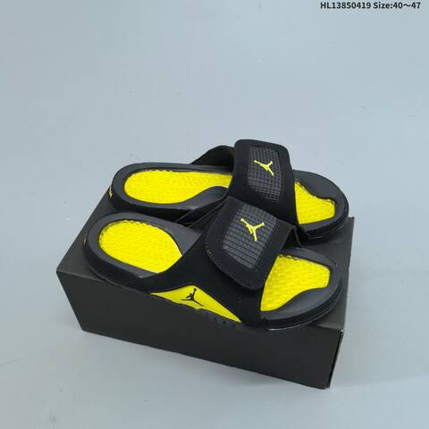 Jordan Air Jordan Hydro XII Retro 532225-141 Black Yellow 40-47 Casual - Men's (BS-66141)