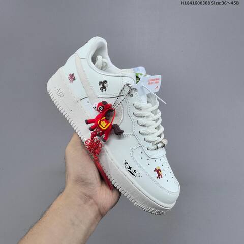 Nike Air Force 1 07 Low White Black Red Pink Yellow EU 36-45 Sneaker - Unisex BS-61432