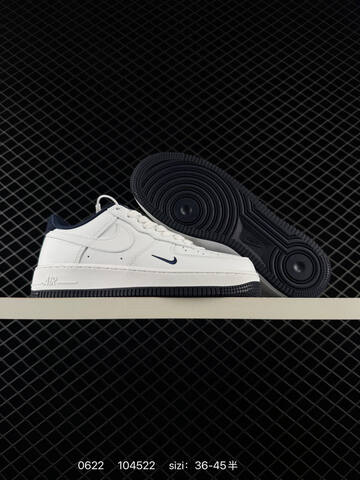 Nike Air Force 1 07 FV1320-100 White Dark Navy Blue EU 36-45 Sneaker - Unisex (BS-70658)