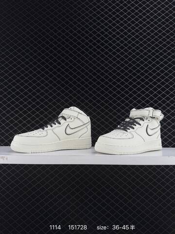 Nike Air Force 1 07 Mid Sail Black EU 36-45 Lifestyle - Unisex (BS-74203)