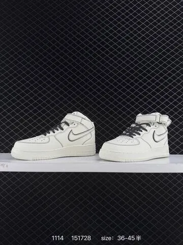 Nike Air Force 1 07 Mid Sail Black EU 36-45 Lifestyle - Unisex BS-74203