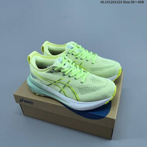 ASICS GEL-KAYANO 31 PLATINUM White Coral Neon Lime Mint EU 36-45 Running Shoe Running Sneakers - Unisex (BS-69127)
