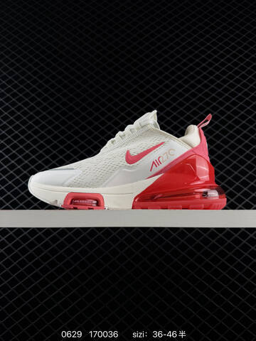 Nike Air Max 270 White Pink Red EU 36-46 Running Shoe - Unisex (BS-70523)