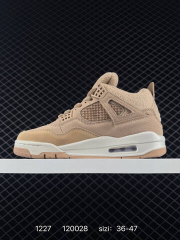 Jordan Air Jordan 4 Retro Khaki Sail Off White EU 36-47 Basketball Shoe - Unisex BS-79982
