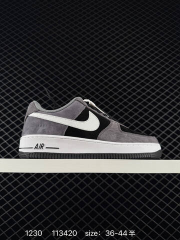 Nike Air Force 1 07 LV8 Multicolor Suede Black White Brown Tan Light Grey Black Light Grey Navy EU 36-45 Lifestyle - Unisex (BS-73402)
