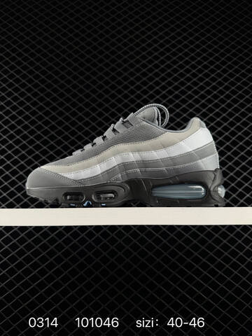 Nike Air Max 95 Grey White Black 40-46 Running - Men's (BS-72644)