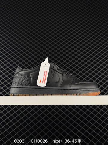 Jordan Air Jordan 1 Low Travis Scott DIY XS2025 DF24 Black Gum Brown EU 36-45 Sneaker - Unisex (BS-79724)