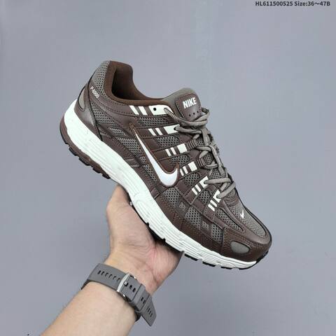 Nike P-6000 Brown White Gray Black EU 36-47 Running Shoe - Unisex (BS-60143)