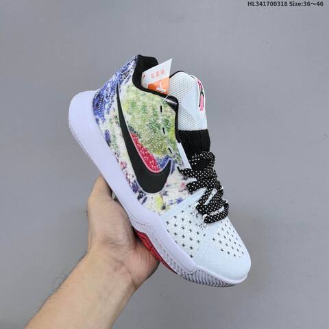Nike Kyrie 3 EP White Multicolor Black Red EU 36-46 Basketball Shoe - Unisex BS-61276