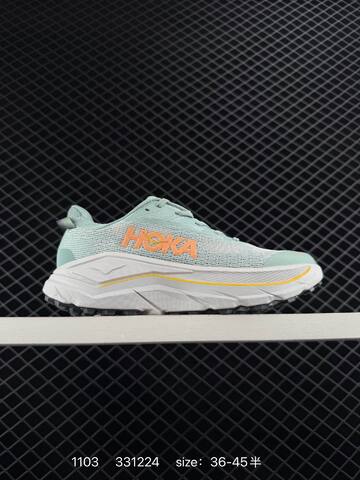 HOKA Challenger 8 Blue White Orange Black EU 36-45 Trail Shoe Trail Running Sneakers - Unisex (BS-86398)