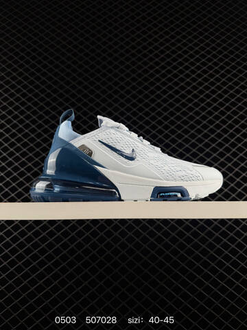Nike Air Max 270 White Blue 40-45 Running - Men's (BS-71715)