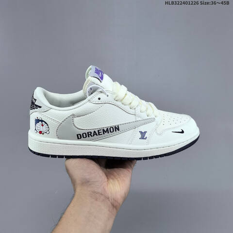 Nike Air Jordan 1 Low White Black EU 36-45 Lifestyle - Unisex (BS-67256)