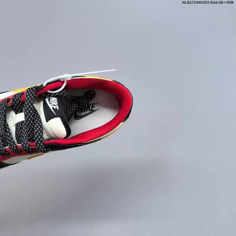 Nike SB Dunk Low Retro DIY White Black Red Yellow Gum EU 36-45 Skate Shoe - Unisex BS-61554