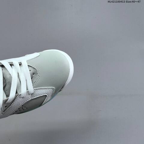 Jordan Air Jordan 6 Retro White Grey With Mint Green And Icy Purple Accents 40 47 Basketball - Men's (BS-66201)