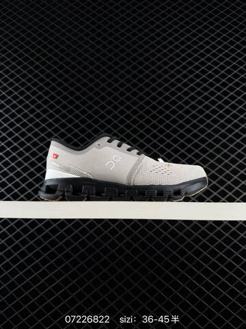 On Running Cloud X4 Light Grey Dark Grey Neon Green Black EU 36-45 Running Shoe Running Sneakers - Unisex (BS-85003)