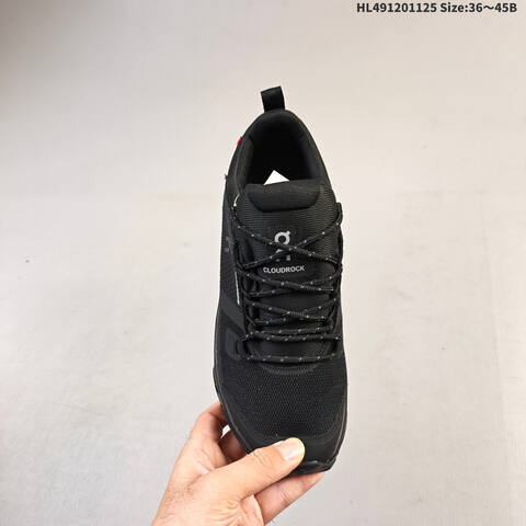 On Running Cloudrock Low WP All Black EU 36-45 Trail Shoe Trail Running Sneakers - Unisex (BS-69765)