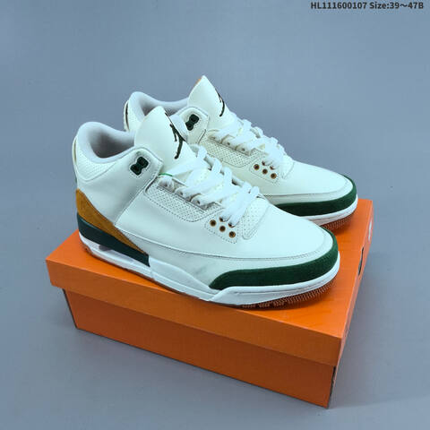 Jordan Air Jordan 3 Retro White Green Gum EU 39-47 Basketball - Unisex (BS-67064)