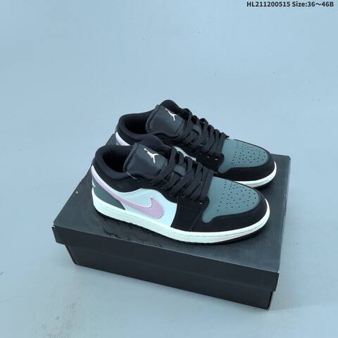 Jordan Air Jordan 1 Low White Gray-pink 36 46 Lifestyle - Unisex (BS-65958)