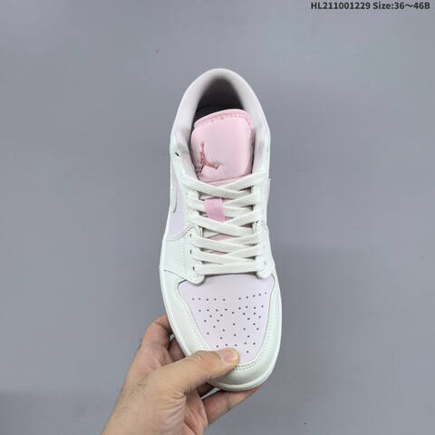 Jordan Air Jordan 1 Low Pink White Mint 36 46 Lifestyle - Unisex (BS-67200)