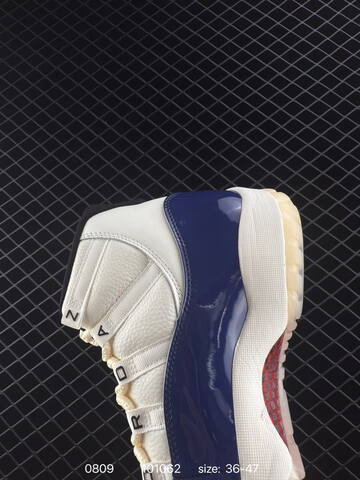 Jordan Air Jordan 11 Retro Gamma Blue White Navy Blue Cream Red EU 36-47 Basketball Shoe - Unisex BS-80945