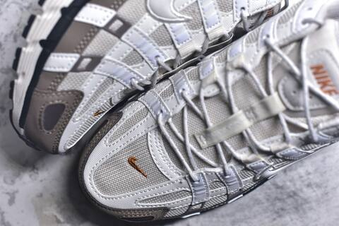 Nike P-6000 Light Grey White Brown Orange Black Running Shoe BS-59656