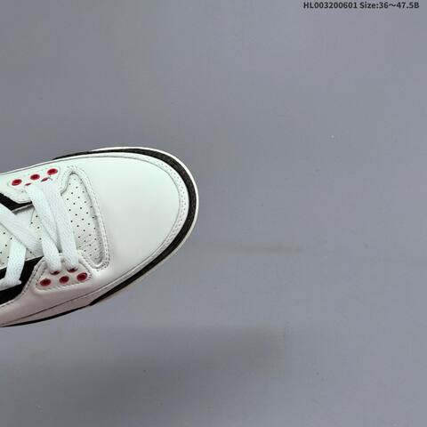 Jordan Air Jordan 3 OG White Black Red 36-47 5 Basketball - Unisex (BS-65827)