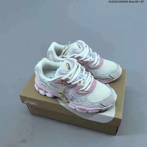 ASICS GEL NYC Cream Silver Pink EU 36-47 Running Shoe Running Sneakers - Unisex (BS-68865)