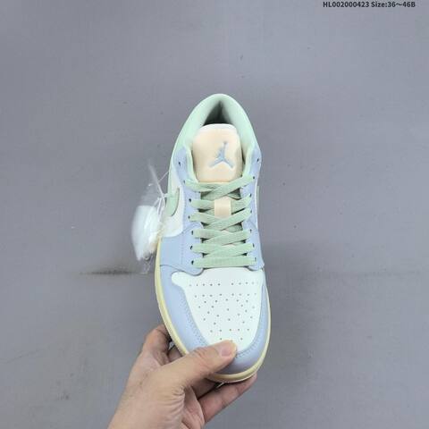 Jordan Air Jordan 1 Low White Light Blue Mint Green EU 36-46 Casual - Unisex (BS-66077)