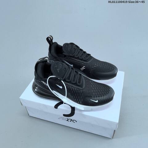 Nike Air Max 270 Black White EU 36-45 Running Shoe - Unisex BS-60648