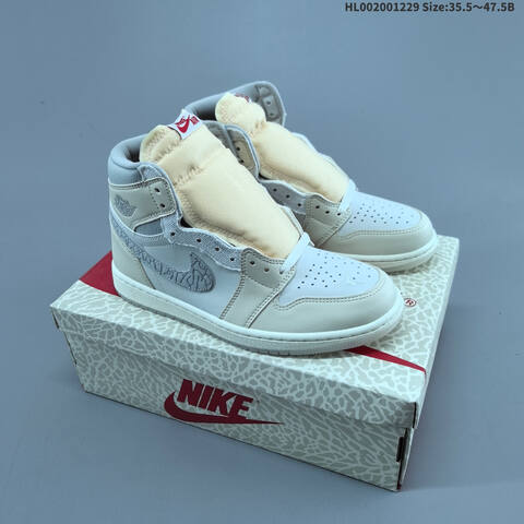 Jordan Air Jordan 1 High OG Sail University Red 35 5-47 5 Basketball - Unisex (BS-67206)