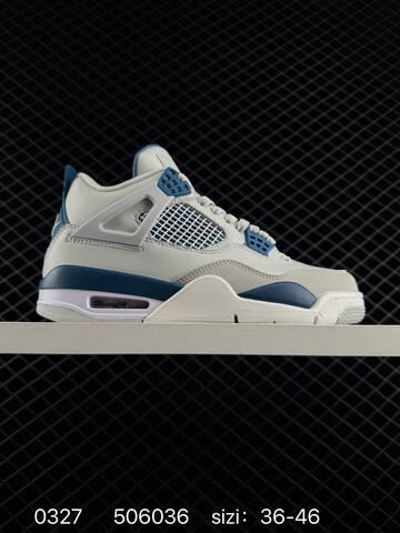Jordan Air Jordan 4 Retro Off White Grey Blue White EU 36-46 Basketball Shoe - Unisex (BS-79594)