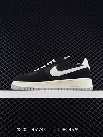 Nike Air Force 1 Low Black White Sail EU 36-45 5 Lifestyle - Unisex (BS-73570)