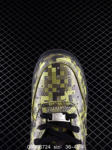 Nike Air Force 1 07 Black Lime Green Metallic Silver EU 36-45 Lifestyle - Unisex (BS-69877)