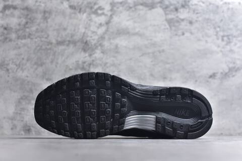 Nike P-6000 Black Metallic Silver Running Shoe (BS-59662)
