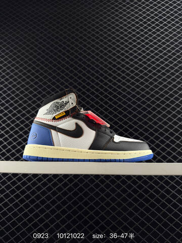 Jordan Air Jordan 1 Retro High OG NRG Fragment Design x Union Red White Black Grey Cream Blue EU 36-47 Basketball Shoe - Unisex (BS-80646)