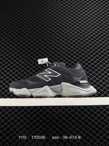 New Balance 9060 Black Dark Grey Light Grey EU 36-47 5 Sneaker - Unisex (BS-82604)