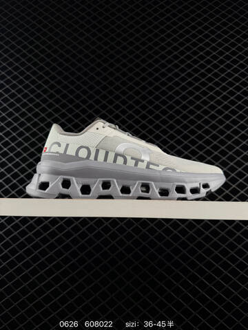 On Cloudmonster White Grey EU 36-45 Running Shoe Running Sneakers - Unisex BS-85114