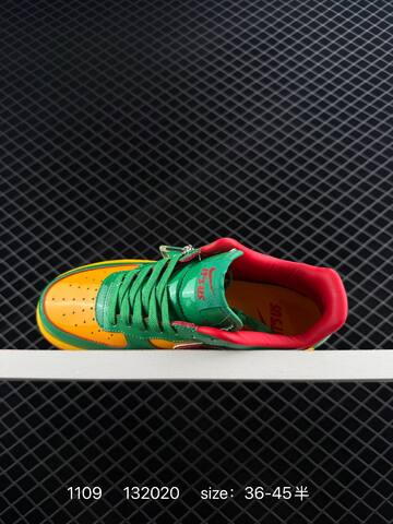 Nike Air Force 1 07 Green Yellow Red EU 36-45 5 Lifestyle - Unisex (BS-74277)