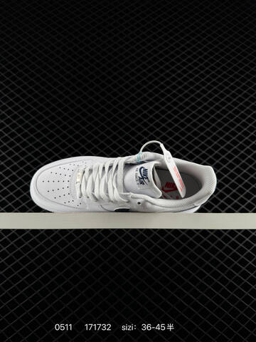 Nike Air Force 1 07 LV8 White Navy Blue Red EU 36-45 Lifestyle - Unisex (BS-71544)