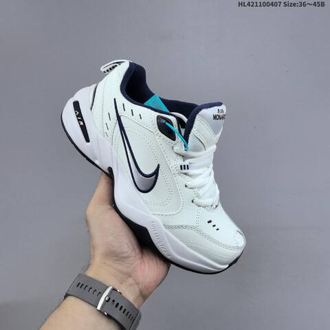 Nike Air Monarch IV White Navy Silver Black EU 36-45 Training Shoe - Unisex BS-60910
