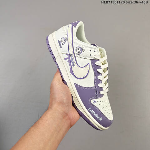 Nike Air Jordan 1 Low White Purple EU 36 45 Lifestyle - Unisex (BS-63412)