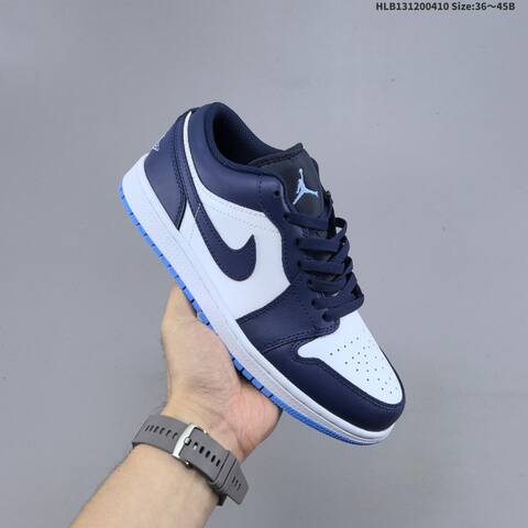 Jordan Air Jordan 1 Low White Navy Blue Light Blue Brown EU 36-45 Lifestyle - Unisex (BS-66252)