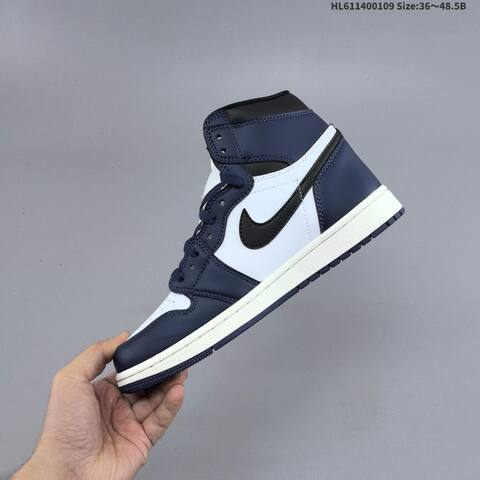 Jordan Air Jordan 1 Retro High Midnight Navy White Black 36 48 5 Basketball - Unisex (BS-67031)