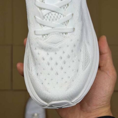 HOKA Clifton 9 All White Running Shoe Running Sneakers (BS-86866)