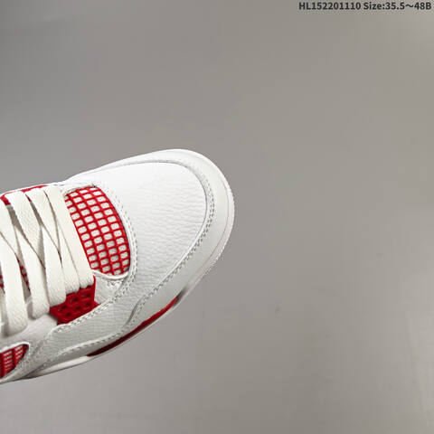 Jordan Air Jordan 4 Retro OG White Red 35 5 48B Basketball - Women's (BS-63862)