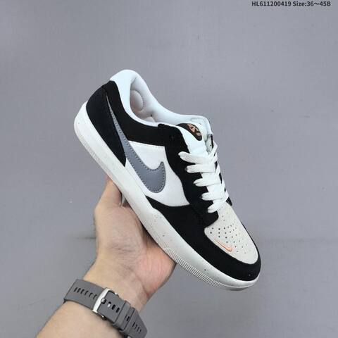 Nike SB Force 58 Black White Grey Orange EU 36-45 Skate Shoe - Unisex BS-60654