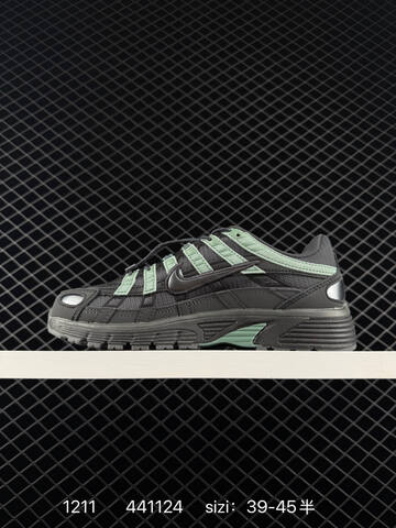 Nike P-6000 Black Mint Green EU 39-45 5 Running - Unisex (BS-73770)