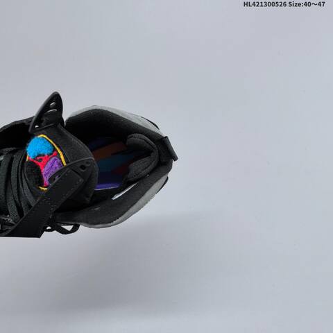 Jordan Air Jordan 8 Retro Black Grey With Blue And Purple Accents EU 40-47 Basketball - Men's (BS-65863)