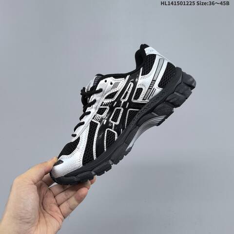 ASICS Gel-Kayano 12 Black Silver EU 36-45 Running Shoe Running Sneakers - Unisex (BS-69129)